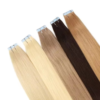 Blonda Invisível em fita de 100 extensões de cabelo humano sem costura