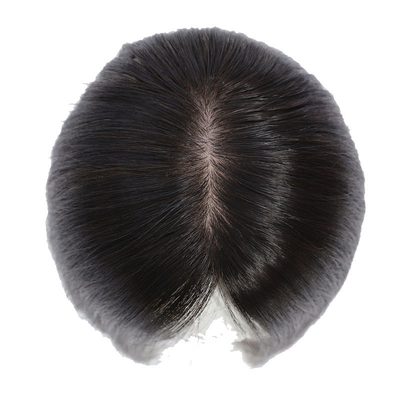Toupee feminino liso e sedoso com alta densidade e design de toupe esquerdo 100% cabelo humano