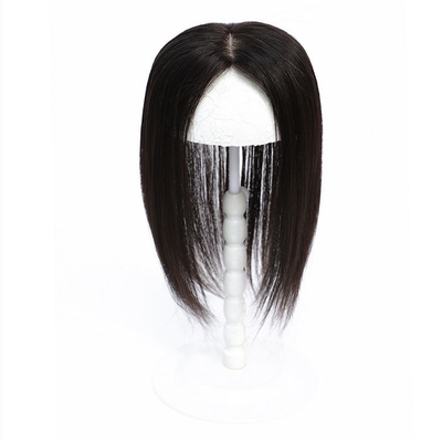 Peinado de cabelo brasileiro cabelo de toupe mulheres sedoso reto moda verdadeiro cabelo humano