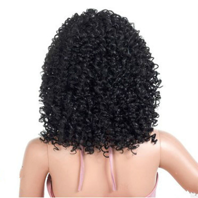 40cm de comprimento Nenhuma Perucas de renda Fabricadas a máquina Perucas sintéticas de cabelo para fabricantes diretos