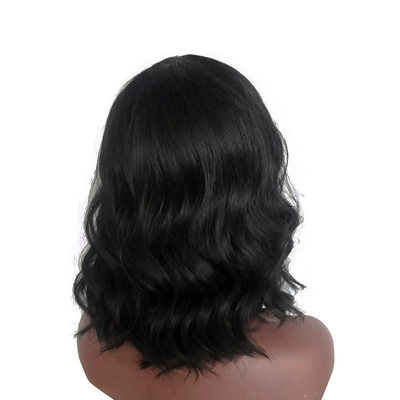 Perucas de cabelo humano sintético curvilíneo direto Nenhuma Perucas de renda para tamanho pequeno/grande/médio