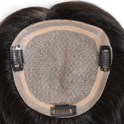 Mulheres Extensões de cabelo Toupee de densidade pesada com cabelos virgens