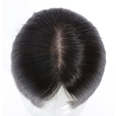 100% de cabelo humano virgem Toupee de moda para mulheres Técnica de injeção de densidade pesada