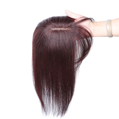 Toupee feminino direto com 100% de cabelo humano e base de seda em tamanho pequeno/grande/médio