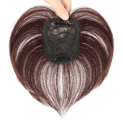 Toupee feminino direto com 100% de cabelo humano e base de seda em tamanho pequeno/grande/médio