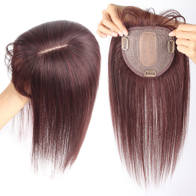 100% Toupee de cabelo humano para mulheres Peça de cabelo reto de alta qualidade em tipo de design