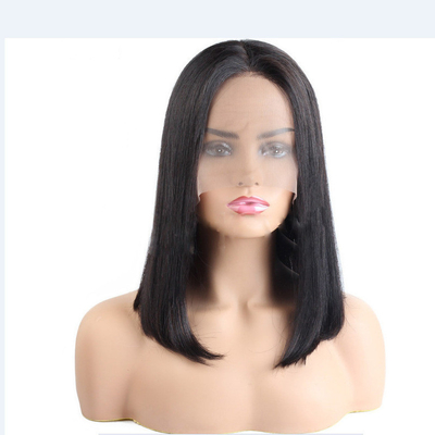 Casaco Marrom Cinza Fronteiro Perucas de Cabelo Humano Parede em T para Bob Perucas de Venda