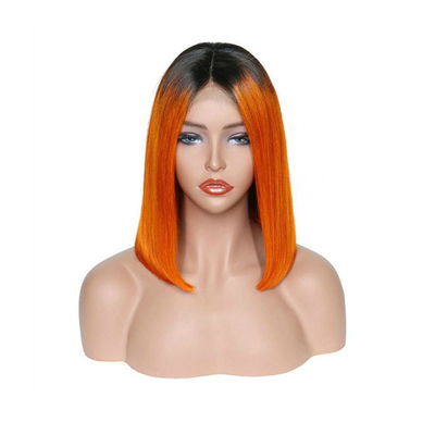 Casaco Marrom Cinza Fronteiro Perucas de Cabelo Humano Parede em T para Bob Perucas de Venda