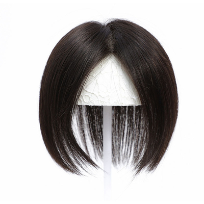 Forneça diretamente toupee feminino com cabelo natural preto/marrom escuro brasileiro em Good