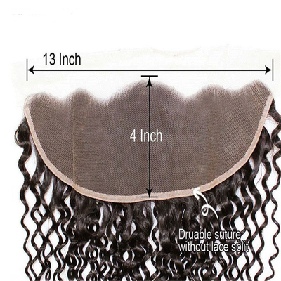 0.2 kg Peruca de extensão de cabelo virgem com fecho frontal de renda e 100% de cabelo humano