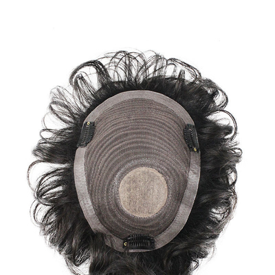 Toupee de cabelo humano de alta qualidade para homens 100% de cabelo brasileiro