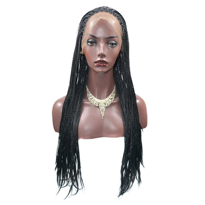 Cabelo longo sintético trançado com boas críticas 0.2kg renda perucas frontais comprimento longo