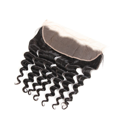 Requisitos do Cliente Peruca de fechamento de renda Hd com cabelo virgem de estilo onda profunda solta