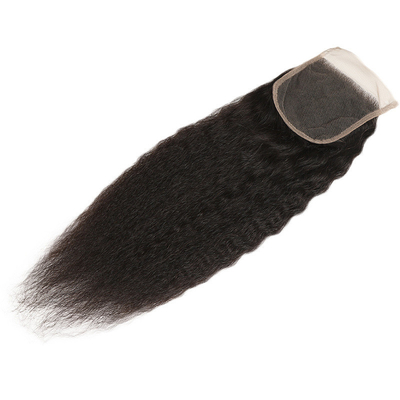 Fecho de renda reta para extensões de cabelo reto sem derramamento