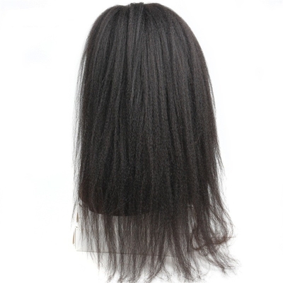 Top cabelo renda Frente Perucas de cabelo humano direito Kinky 360 Peruca de renda completa