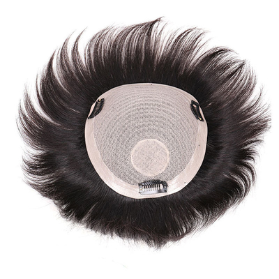 Técnica de processamento meio feita pelo homem 2022 Toupee de moda para homens com cabelo brasileiro