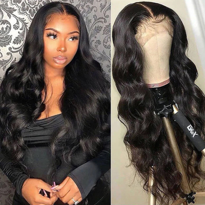 Peruca frontal de renda cabelo humano cabelo virgem T-parte HD cabelo frontal perucas técnica renda suíça