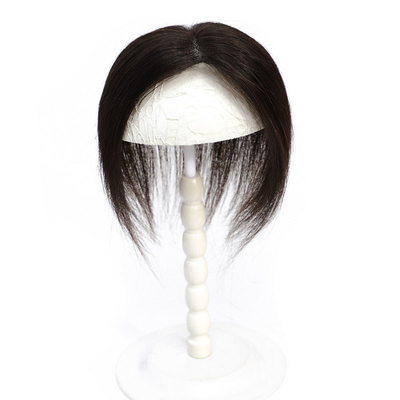 Desenhe um toupe de cabelo humano real para mulheres com 100% de encaixe de cabelo virgem
