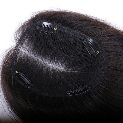 Desenhe um toupe de cabelo humano real para mulheres com 100% de encaixe de cabelo virgem