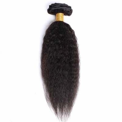 100% de cabelo humano em extensões de clip bom Kinky recto natural extensão de cabelo