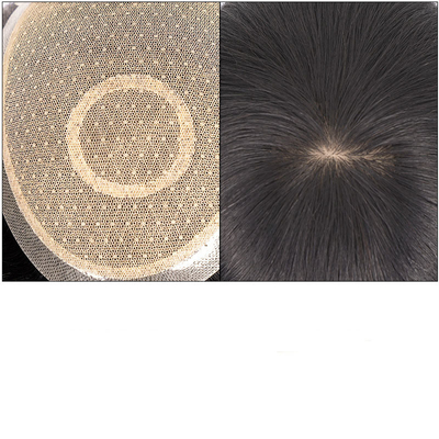 Pequeno/Grande/médio tamanho Sem problema Obtenha 100% de cabelo humano Homens Toupee com 60 rede de renda