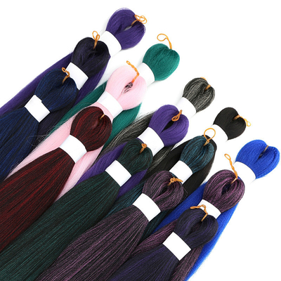 Cabelo sintético Fibra de trança Extensão do cabelo Pré esticado 150%/180%/200%/250% Densidade