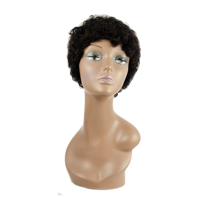 Melhore o teu estilo com a nossa Peruca Afro Curta Full Cuticle 180% Densidade Curly Pixie Cut