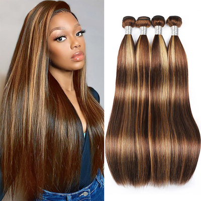Pacotes de cabelo cambojano em bruto Pacotes de cabelo humano em duplo desenho para compras B2B