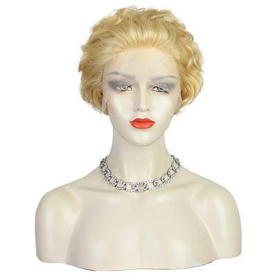 Fabricantes Cabelo Humano Pixie Corte Peruca Peruca Vantagem Suave Brilhante Sem Enredos 0.5KG