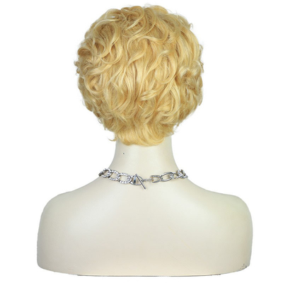 Fabricantes Cabelo Humano Pixie Corte Peruca Peruca Vantagem Suave Brilhante Sem Enredos 0.5KG