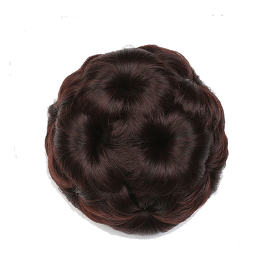 60% Proporção de cabelo mais longo Chignon trançado sintético para moda natural em 2022