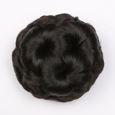 60% Proporção de cabelo mais longo Chignon trançado sintético para moda natural em 2022