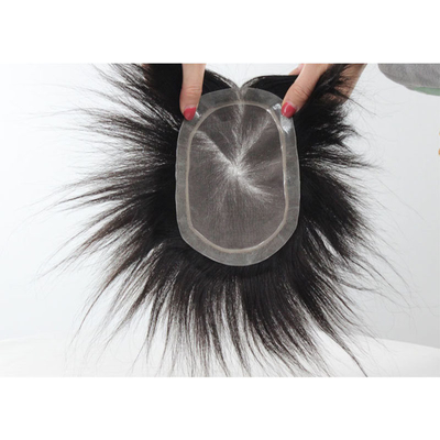 Cabelo humano de alta qualidade Toupee de moda Pequeno/Grande/Mediano para o homem elegante