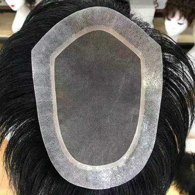 Cabelo humano de alta qualidade Toupee de moda Pequeno/Grande/Mediano para o homem elegante