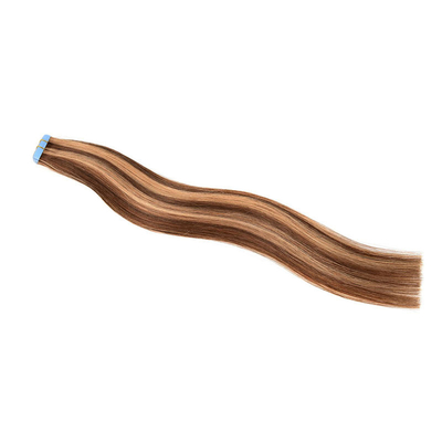 12A Grade European Raw Virgin 100% Remy Hair Tape In Hair Extension com cor P4/27