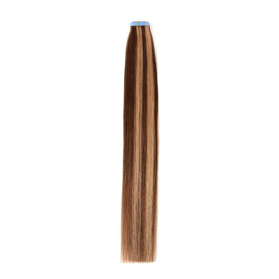 12A Grade European Raw Virgin 100% Remy Hair Tape In Hair Extension com cor P4/27