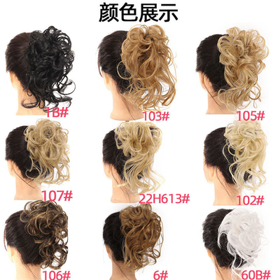 Cabelo sintético leve trançado Chignon para padrões 0,02 kg Proporção de cabelo mais longo 50%