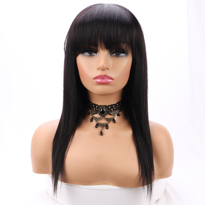 Base de renda suíça Peruca frontal de renda reta com flechas 100% cabelo humano cabelo virgem
