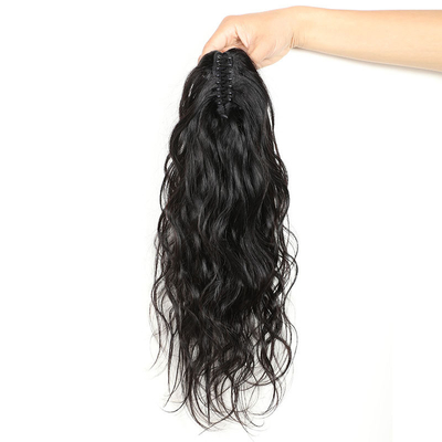 8-28 polegadas de cabelo ondulado corpo ondulado clip garra cavalo cauda de cavalo extensões de cabelo para mulheres negras