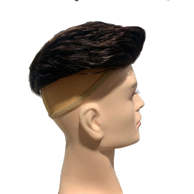 Toupee injetável de renda suíça para homens 100% sistema de substituição de cabelo humano 24mm textura