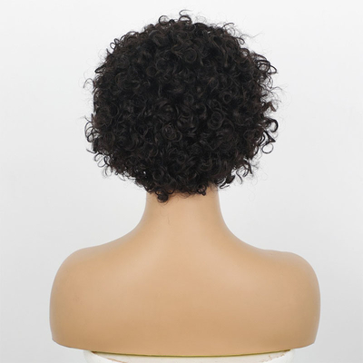 100% de cabelo humano Pixie Cut Peruca encaracolada Leve e perfeita para qualquer ocasião