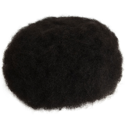 Toupee Textura 24mm Afro Kinky Curly Swiss Lace Homens unidades de cabelo natural cabelo humano peruca