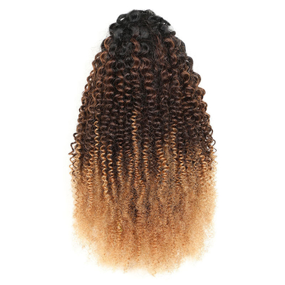 100% de cabelo humano BSM Afro Curly Ponytail Hair Bundles 18 a 20 polegadas Ombre T1B/4/27
