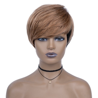 Último design 100% cabelo humano Peruca Pixie corte curta Peruca perfeita para mercados do país