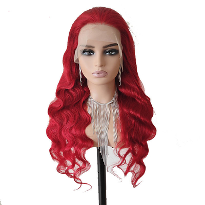 Body Wave Cherry Red Afro Human Hair Perucas para mulheres negras em tamanho pequeno/grande/médio
