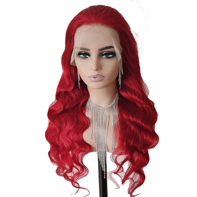 Body Wave Cherry Red Afro Human Hair Perucas para mulheres negras em tamanho pequeno/grande/médio