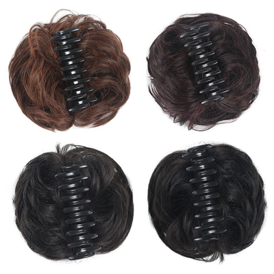 Aceitável OEM/ODM Creme de cabelo sintético Donut Messy Bun para extensões de cabelo Chignon