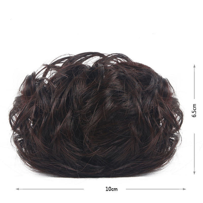 Aceitável OEM/ODM Creme de cabelo sintético Donut Messy Bun para extensões de cabelo Chignon
