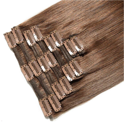 Extensão de cabelo de alta qualidade 12A para mulheres brancas 4 cores Remy 100% cabelo humano