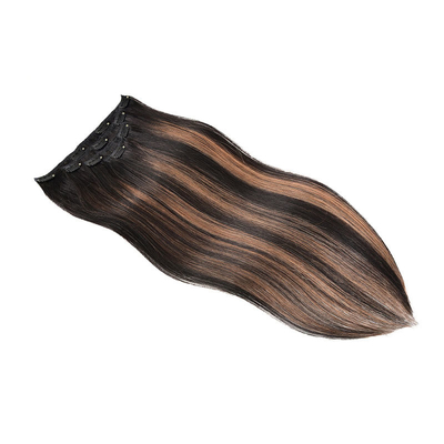 Virgin Highlight Remy Hair Clip In Extensions 7-9 peças